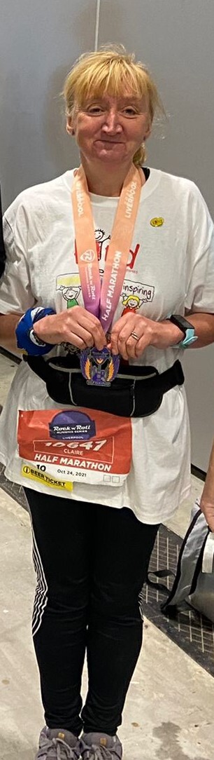 Half marathon with medal Jill